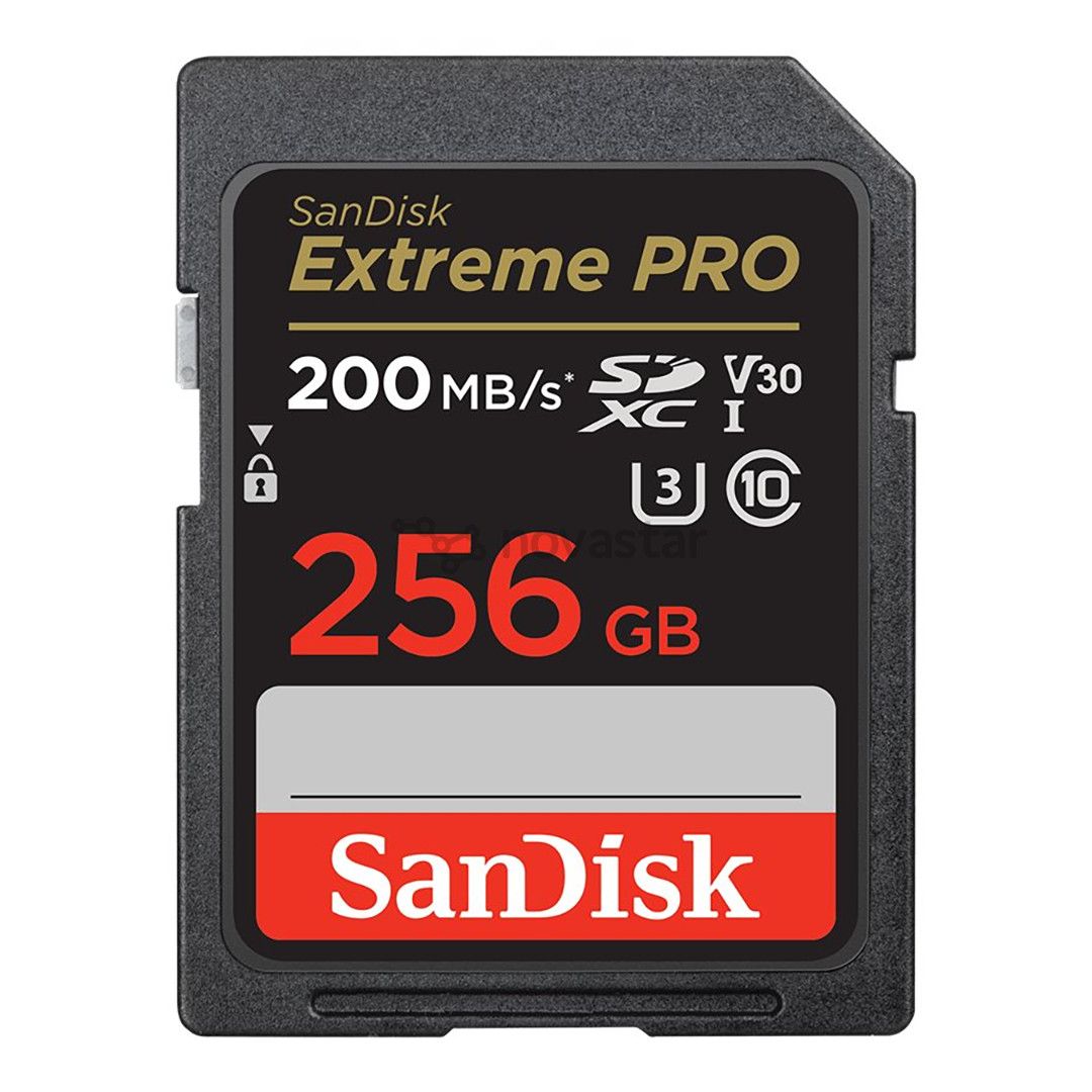 Atminties kortelė SanDisk Extreme Pro UHS-I, SDXC, 256 GB, black