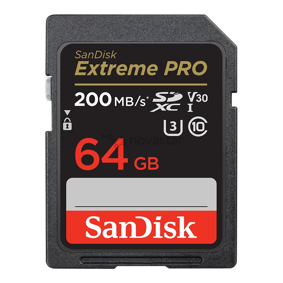 SanDisk Extreme Pro, UHS-I, SDXC, 64 GB - Memory card