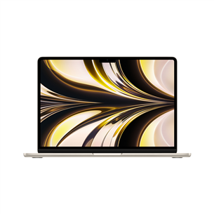 Nešiojamas kompiuteris Apple MacBook Air 13 (2022), M2 8C/8C, 8GB, 256GB, SWE, starlight