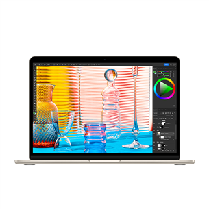 Nešiojamas kompiuteris Apple MacBook Air 13 (2022), M2 8C/8C, 8GB, 256GB, SWE, starlight
