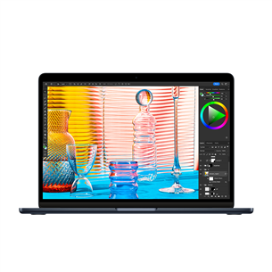 Nešiojamas kompiuteris Apple MacBook Air 13 (2022), M2 8C/8C, 8GB, 256GB, SWE, midnight