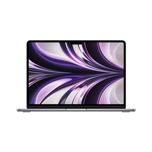 Nešiojamas kompiuteris Apple MacBook Air 13 (2022), M2 8C/10C, 8GB, 512GB, SWE, space gray MLXX3KS/A