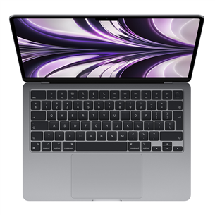 Nešiojamas kompiuteris Apple MacBook Air 13 (2022), M2 8C/10C, 8GB, 512GB, SWE, space gray