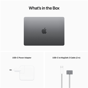 Apple MacBook Air 13" (2022), M2 8C/10C, 8 GB, 512 GB, ENG, space gray - Notebook
