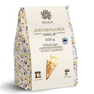Vanilinių ledų pudra Revala, 400g