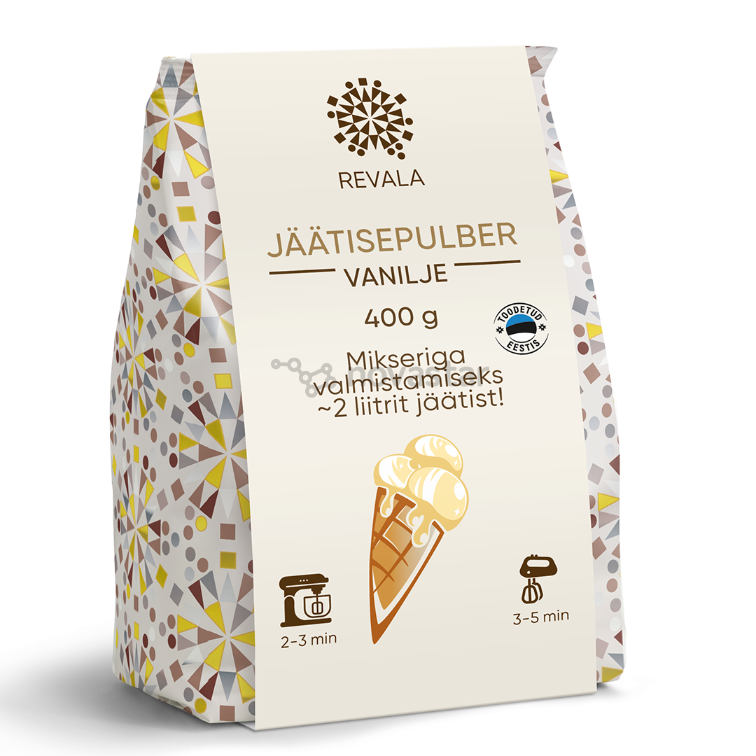 Vanilinių ledų pudra Revala, 400g