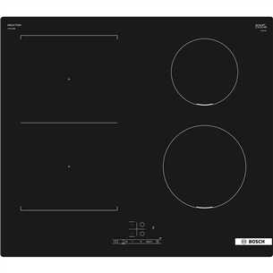 Bosch Serie 4, CombiZone, width 59.2 cm, frameless, black - Built-in Induction Hob PVS611BB6E