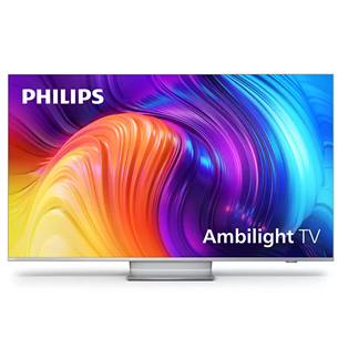 Philips The One 43", Ultra HD, LED LCD, центральная подставка, серебристый - Телевизор