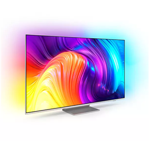 Philips The One PUS8807, 43", 4K UHD, LED LCD, центральная подставка, серебристый - Телевизор