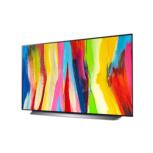 LG OLED48C21LA, OLED evo 4K, 48", central stand, grey - TV