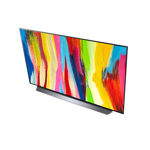 LG OLED48C21LA, OLED evo 4K, 48", central stand, grey - TV