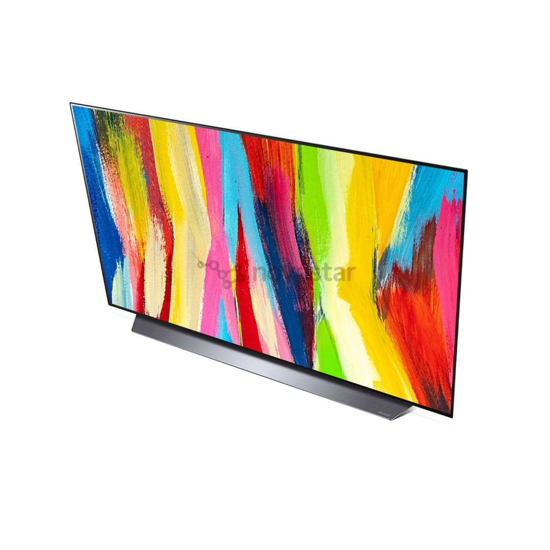 LG OLED48C21LA, 48", 4K UHD, OLED, central stand, gray - TV