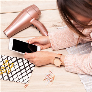 GA.MA Keration 3D Therapy Ultra Ion, 2300 W, rožinis - Plaukų džiovintuvas