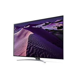 LG QNED87, 55", 4K UHD, QNED, MiniLED, central stand, black - TV