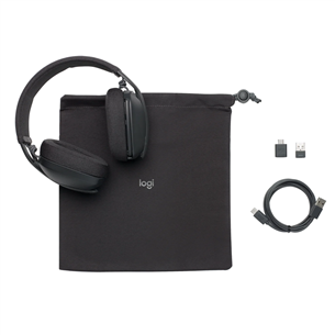 Ausinės Logitech Zone Vibe 125, Belaidės, Juodos