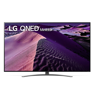 LG QNED86, 86", 4K UHD, MiniLED, central stand, black - TV