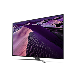 LG QNED86, 86", MiniLED, Ultra HD, center stand, black - TV