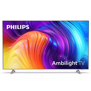 Philips The One PUS8807, 86", 4K UHD, LED LCD, боковые ножки, серебристый - Телевизор