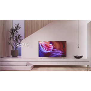 Sony X89K, 50'', 4K UHD, LED LCD, feet stand, black - TV