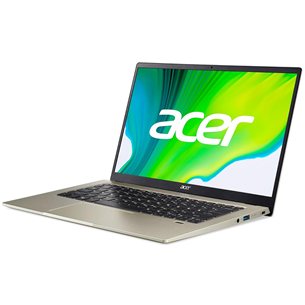 Acer Swift 1, 14'', FHD, Pentium N5030, 8 ГБ, 256 ГБ, ENG, золотистый - Ноутбук