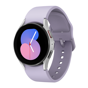 Išmanusis laikrodis Samsung Galaxy Watch5, 40 mm, LTE, silver / lavender band