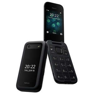 Nokia 2660 Flip, Black 1GF011GPA1A01