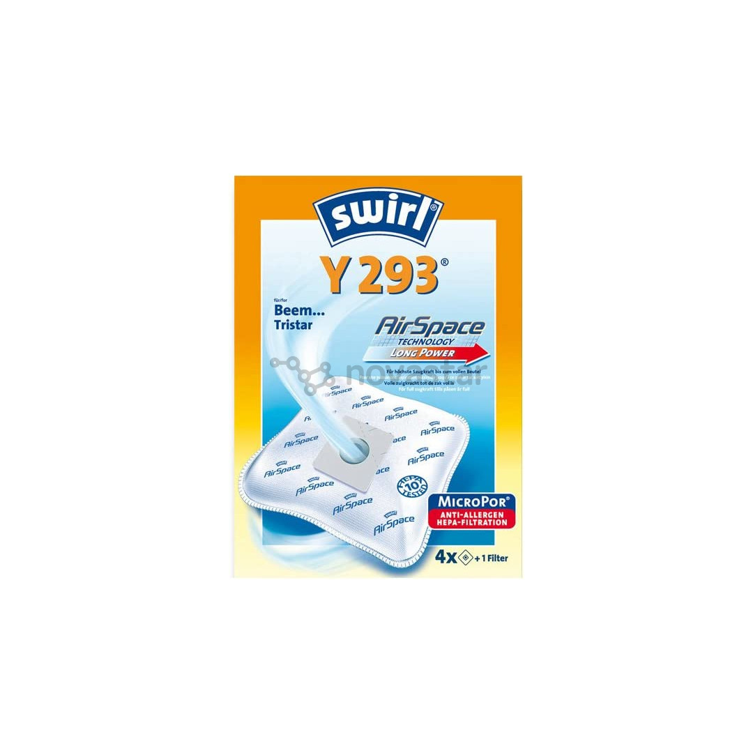 Swirl Micropor Y 293, 4 vnt. - Dulkių maišeliai