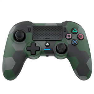 Žaidimų pultelis PS4 Nacon Asymmetric Wireless Controller, green camo 3665962010114