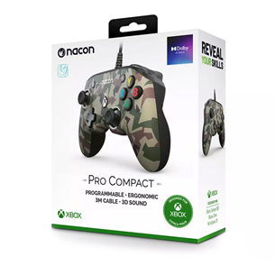 Žaidimų pultelis Nacon Pro Compact, green camo