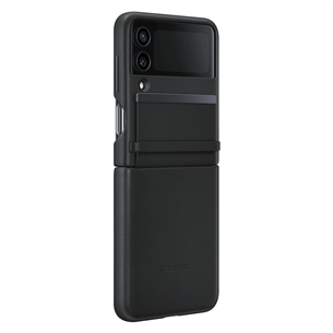 Dėklas Samsung Galaxy Flip4 Flap Leather, black