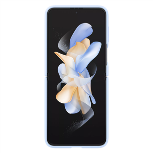 Dėklas Galaxy Flip4 Silicone Cover with Ring, blue
