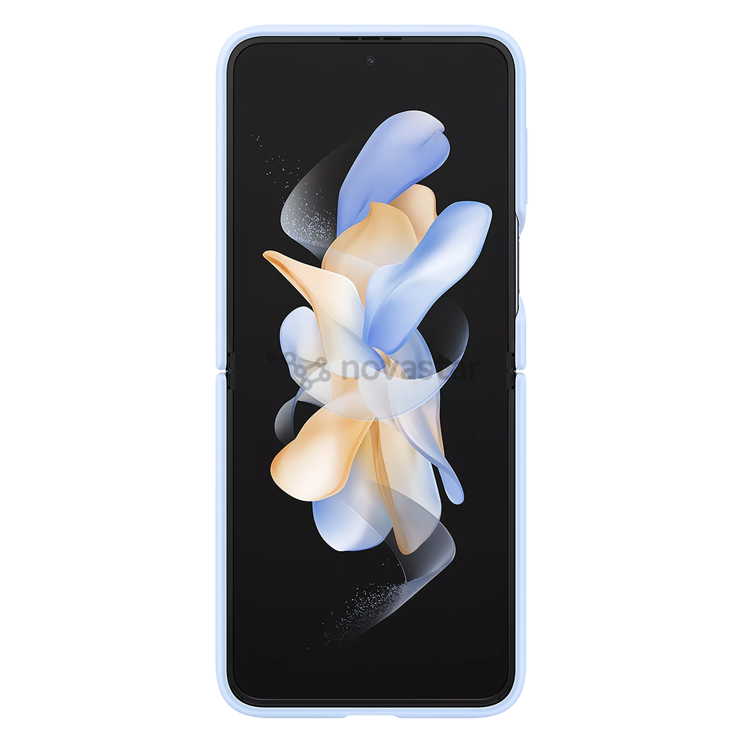 Dėklas Galaxy Flip4 Silicone Cover with Ring, blue