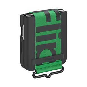 Dėklas Galaxy Flip4 Silicone Cover with Strap, black