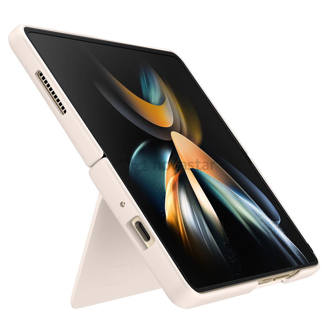 Dėklas Samsung Galaxy Fold4 Slim Standing Cover, beige
