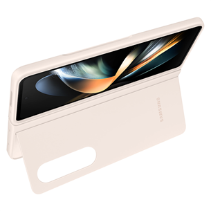 Dėklas Samsung Galaxy Fold4 Slim Standing Cover, beige