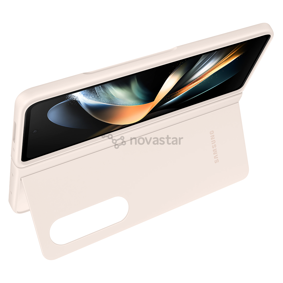 Dėklas Samsung Galaxy Fold4 Slim Standing Cover, beige