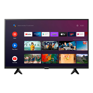 Panasonic LS500, 32'', HD, LCD, Android TV, боковые ножки, черный - Телевизор