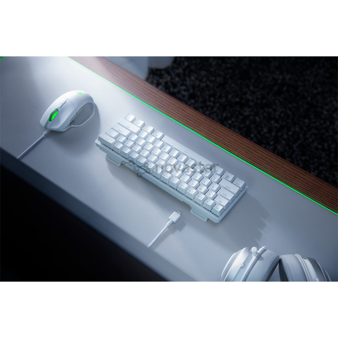 Razer Huntsman Mini Mercury Ed. Razer Red Switch, US, белый - Механическая клавиатура