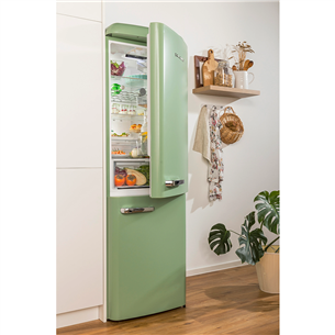 Gorenje, NoFrost, 300 L, height 194 cm, green - Refrigerator