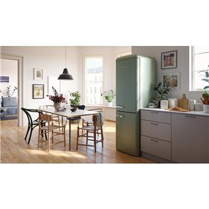 Gorenje, NoFrost, 300 л, высота 194 см, зеленый - Холодильник