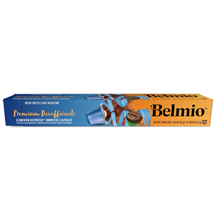 Kavos kapsulės Belmio Premium Decaffeinato, 10 vnt.
