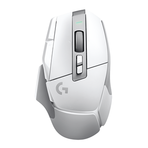 Pelė Logitech G502 X LIGHTSPEED, balta, belaidė