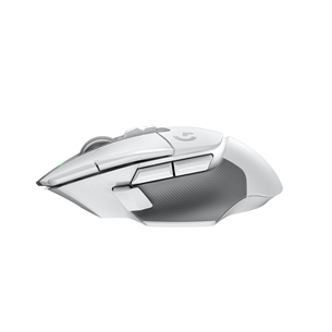 Pelė Logitech G502 X LIGHTSPEED, balta, belaidė