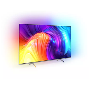 Philips The One PUS8507, 43", 4K UHD, LED LCD, боковые ножки, серебристый - Телевизор