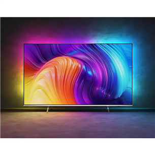 Philips The One PUS8507, 43", 4K UHD, LED LCD, боковые ножки, серебристый - Телевизор