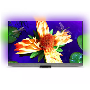 Philips OLED907, 55", 4K UHD, OLED, центральная подставка, серый - Телевизор