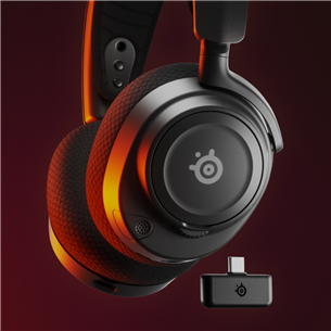 Ausinės Steelseries Arctis Nova 7, black, belaidės