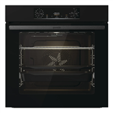 Gorenje, 12 functions, 77 L, black - Built-in oven