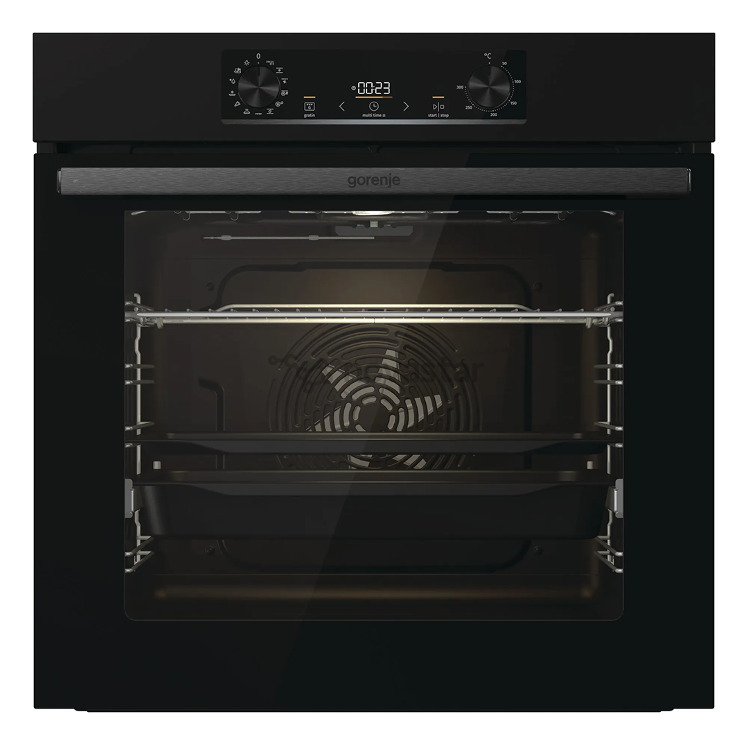 Gorenje, 12 functions, 77 L, black - Built-in oven