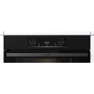 Gorenje, 12 functions, 77 L, black - Built-in oven